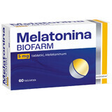 Mélatonine Biofarm, 5 mg, 60 comprimés