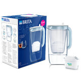 Brita Glass, carafe filtrante en verre de 2,5 litres + filtre Maxtra Pro Pure Performance Pure Performance, 1 pièce