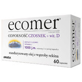 Ecomer Immunité Ail + Vit. D3, 60 gélules