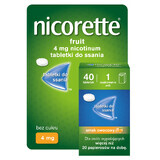 Nicorette Fruit 4 mg, 40 comprimés