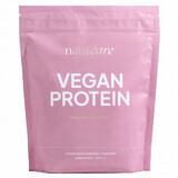 Natu Care Vegan Protein, protéines, saveur chocolat blanc et framboise, 525 g