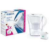 Brita Marella, carafe avec filtre 2,4 litres, blanc + filtre Maxtra Pro Pure Performance Pure Performance, 3 pièces