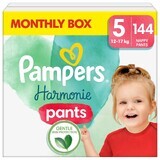 Pampers Harmonie Pants, couches, taille 5, 12-17 kg, 144 pcs