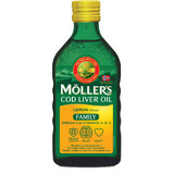 Omega 3 cod liver oil with lemon flavor Family, 500 ml, Moller's