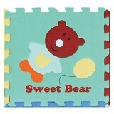 Tapis de puzzle ourson, 92 x 92 cm, +3 ans, Babygreat