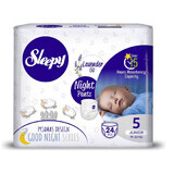 Babyluiers Nacht, Nr 5 Junior, 11-20 kg, 24 stuks, Sleepy