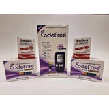 Glucomètre CodeFree SD + 2 x tests de glycémie, 50 pièces, CodeFree