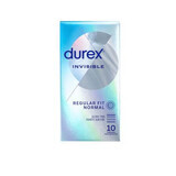 Prezervative Invisible Invisible Regular Fit Normal, 10 pièces, Durex