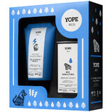 Yope Men's set, Energy of Purification facial cleansing gel, 150ml + Moisture Power face cream, 50ml