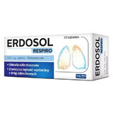 Erdosol Respiro 225 mg, 20 comprimés