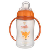 Canpol Babies, Tasse d'entraînement nasal, animaux mignons, orange, 56/512, à partir de 6 mois, 320 ml