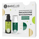 BasicLab Christmas Calming Kit, fluide micro-exfoliant, 100 ml + crème prébiotique, 50 ml