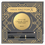 Set Max Factor, 2000 Calorie Black, mascara, 9 ml + Cremepuff, translucide 005, 14 g + Kohl Pencil, eyeliner, noir, 4 g