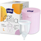 Bella menstrual cup + cleansing sleeve size L