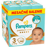 Pampers Premium Care Pannolini usa e getta Taglia. 3 (6-10 kg) - confezione mensile 200 pz.