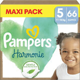 Pampers Harmonie Baby talla 5, de 11 a 16 kg, 66 pzs