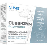 Alavis CURENZYM ENZYMOTHERAPY pour chiens et chats 20 gélules