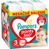 Pampers Pants Pannolini usa e getta 3 (6-11 kg) - Consegna mensile 204 pezzi