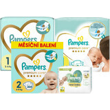 Pampers Confezione da 1 - Pannolini Premium Care, salviettine per bambini Harmonie Nuovo