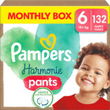 Culotte Pampers Harmonie taille. 6 - paquet mensuel de 132 pièces