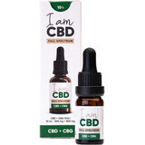 Eu sunt CBD Spectrum CBD 5% + CBG 5% ulei de cânepă original 10 ml