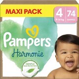 Pampers Harmonie Baby taille 4, 74 pièces