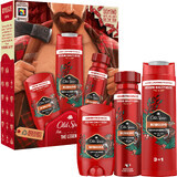 Old Spice Bearglove Bearglove Lumberjack Set with 150 ml deodorant spray, 50 ml solid deodorant and 250 ml shower gel