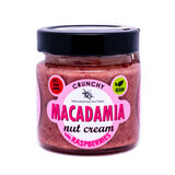 Macadamia nut cream with freeze-dried raspberries - crunchy, 180 g, Macadamia