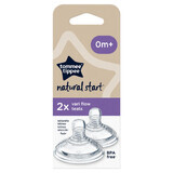 Natural Start Variable Flow Teat, +0 months, 2 pieces, Tommee Tippee