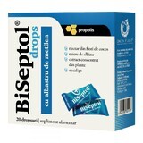 BiSeptol gouttes avec propolis et bleu de méthylène, 20 pièces, Dacia Plant