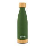 Bouteille isolante en bambou We Care, verte, 500 ml, Nava