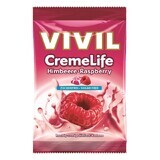 Creme Life Classic Bonbons à la crème de framboise sans sucre, 110g, Vivil