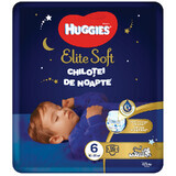Culotte de nuit Elite Soft No. 6, 15-25 kg, 16 pièces, Huggies