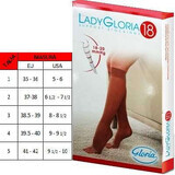 Bas de compression avec bout ouvert Sahara, No. 4, LadyGloria