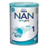 Lait maternisé de qualité supérieure Nan 1 Optipro HM-O, +0 mois, 400 g, Nestlé