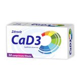 Calcium + D3, 50 comprimés, Zdrovit