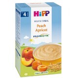 Milch und Müsli mit Pfirsichen und Aprikosen, +4 Monate, 250 g, Hipp