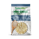 Mini rondele cu sare din hrisca si chia, 50 g, Sanovita