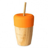 Tasse en bambou, orange, 240 ml, Eco Rascals