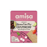 Petits pains au quinoa avec fibres et sans gluten Bio Crispbread, 100 gr, Amisa