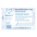 Medicazione adesiva sterile con tampone assorbente, 10x15 cm, EasyCare