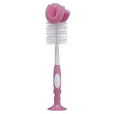 Brosse à biberon et tétine Dr Browns, rose, Dr Browns