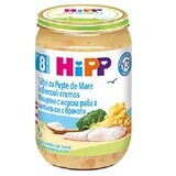 Purée de nouilles à la crème de poisson et de brocoli, +8 mois, 220 g, Hipp