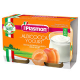 Abricot et yaourt, +6 mois, 2x120 g, Plasmon