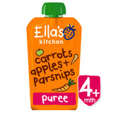Pochette de purée de carottes, pommes et panais bio, 120 g, Ella's Kitchen