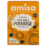 Porridge bio à base de 4 céréales sans gluten, 300 g, Amisa