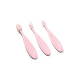 Set de 3 brosses à dents, rose, Babyono