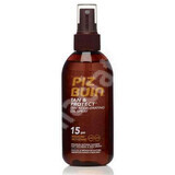 Spray-Oil pour le bronzage accéléré et la protection du bronzage SPF 15, 150 ml, Piz Buin