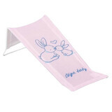 Support de bain avec cadre en métal et housse en tissu doux, Pink Rabbit, Tega Baby