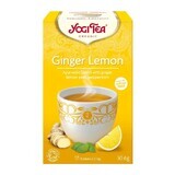 Thé au gingembre et au citron, 17 sachets, Yogi Tea